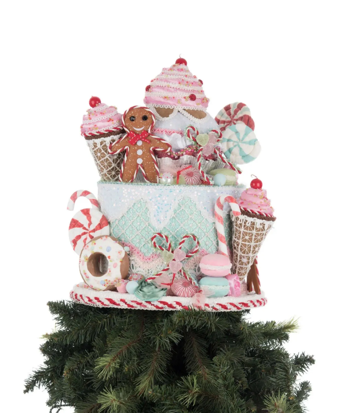 Katherines Collection Katherine's Collection 14.5" Sweet Delights Christmas Tree Topper 28-528728 Clearance