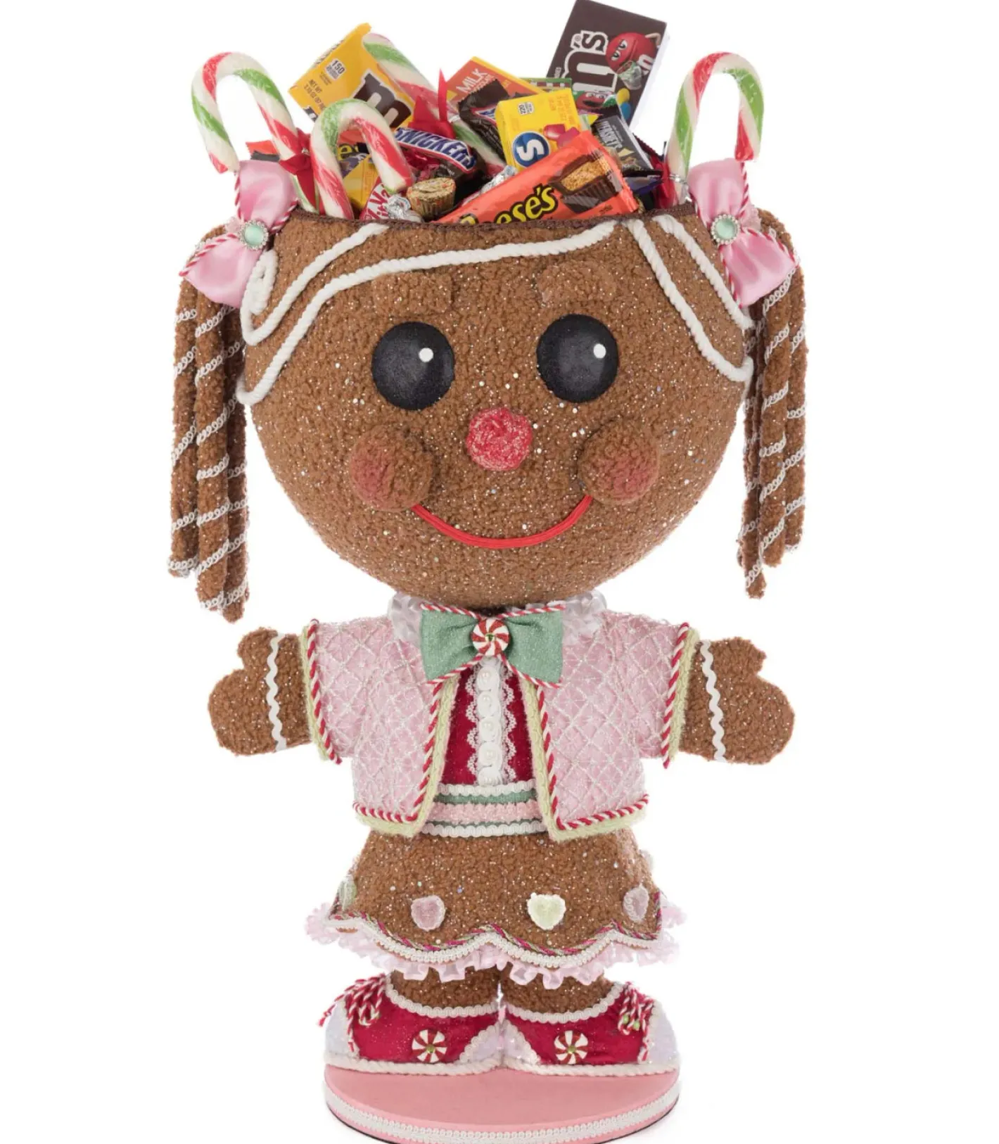 Katherines Collection Katherine's Collection 23.5" Sweet Delights Sugar E. Sweet Gingerbread Girl Candy Container 28-528742 Sale