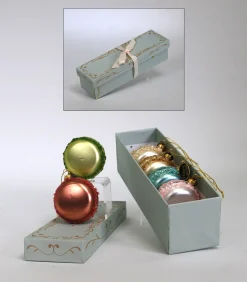 Katherines Collection Katherine's Collection Gingerbread Forest Box of 6 Macaron Christmas Ornaments 28-122001 Outlet