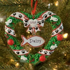 Polar X Kitty's First Christmas Wreath Personalized Christmas Ornament OR1613 New