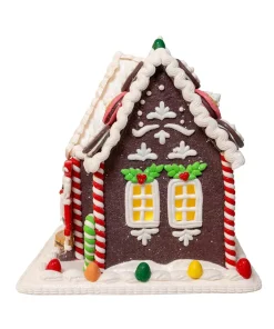 Kurt Adler 9.5" Battery Operated LED Cookie Gingerbread House Christmas Decoration GBJ0058 Discount