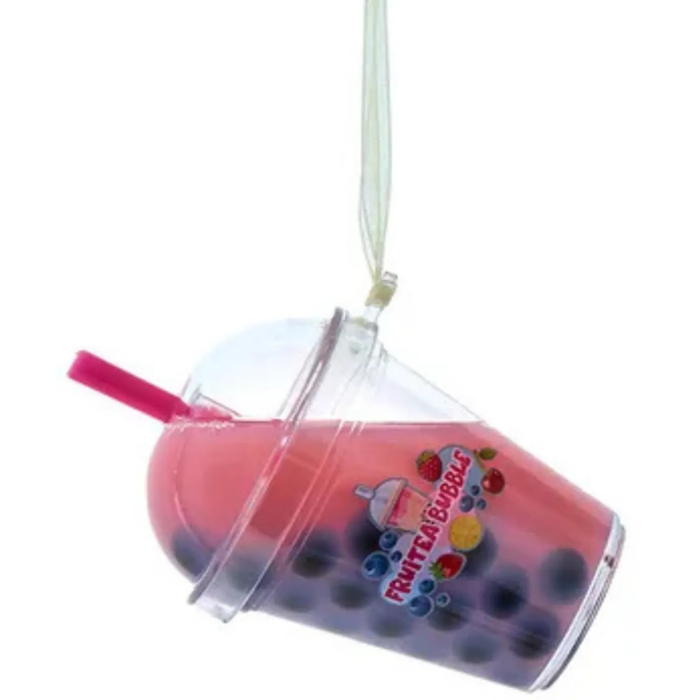 Kurt Adler 3.7" Bubble Tea Cup Christmas Ornament D4708 Sale