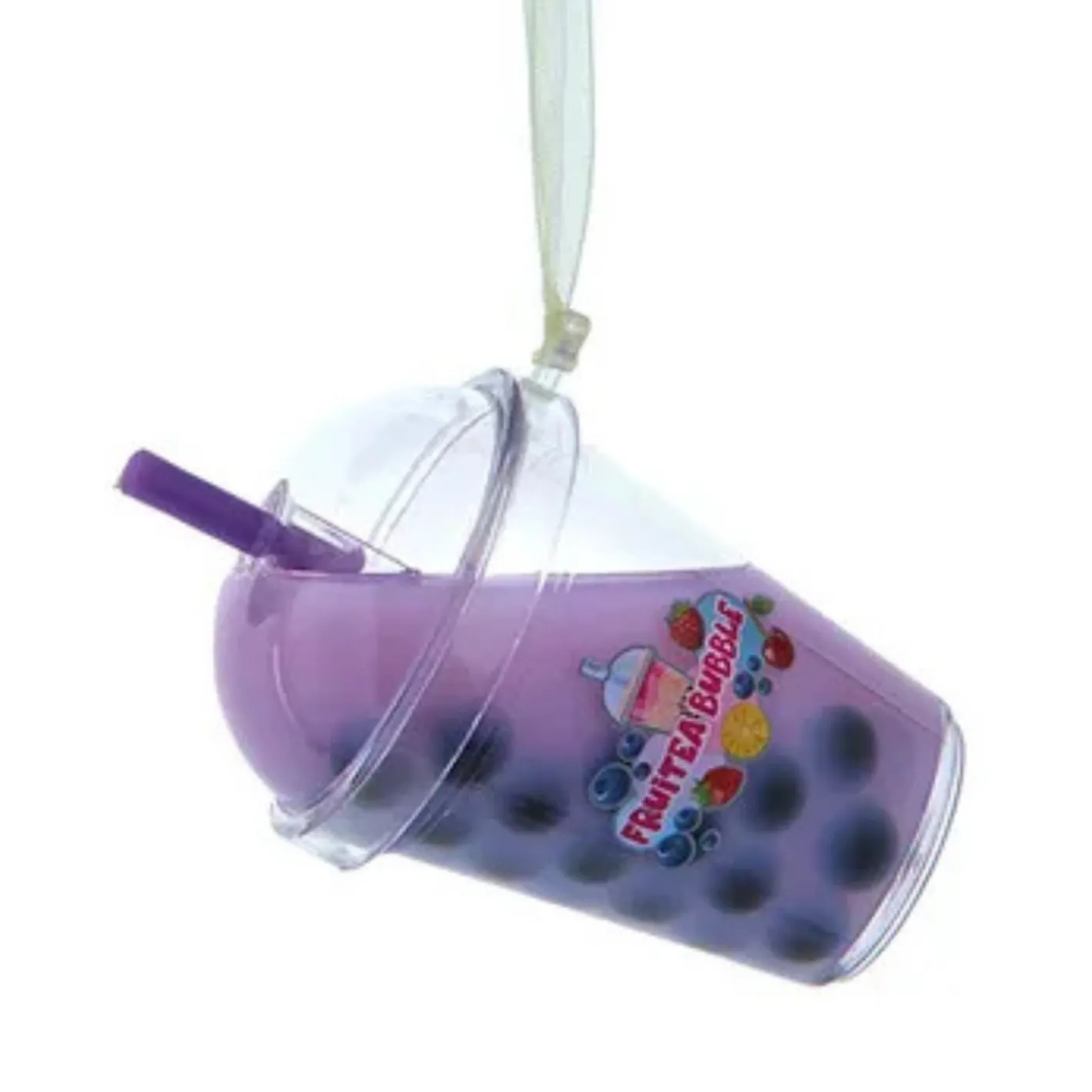 Kurt Adler 3.7" Bubble Tea Cup Christmas Ornament D4708 Sale