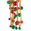 Kurt Adler 6' Gold Tinsel With Red & Green Ball Ornament Christmas Tree Garland D4356 Sale