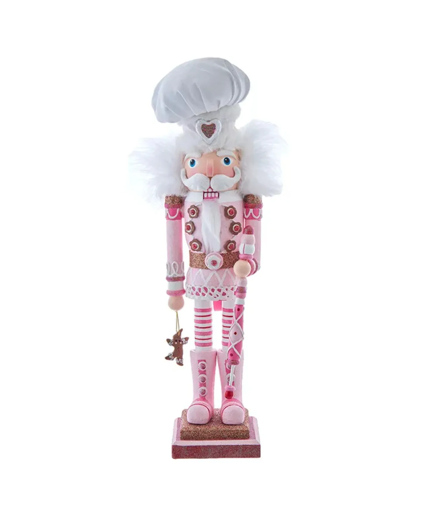 Kurt Adler 16" Hollywood Nutcrackers Pink Gingerbread Baker Nutcracker HA0783 Hot