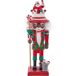 Kurt Adler 10" Hollywood Nutcrackers African American Santa Nutcracker HA0698 Sale