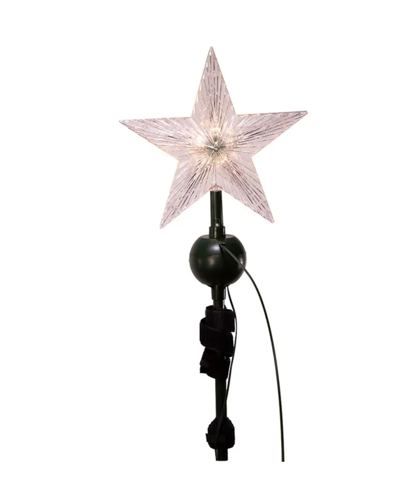 Kurt Adler 19.7" Lighted LED Star With Rotating Santa and Sleigh Christmas Tree Topper AD3001 Sale