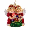 Kurt Adler 4" Noble Gems Angels With Gifts Glass Christmas Ornaments NBX0089 Clearance