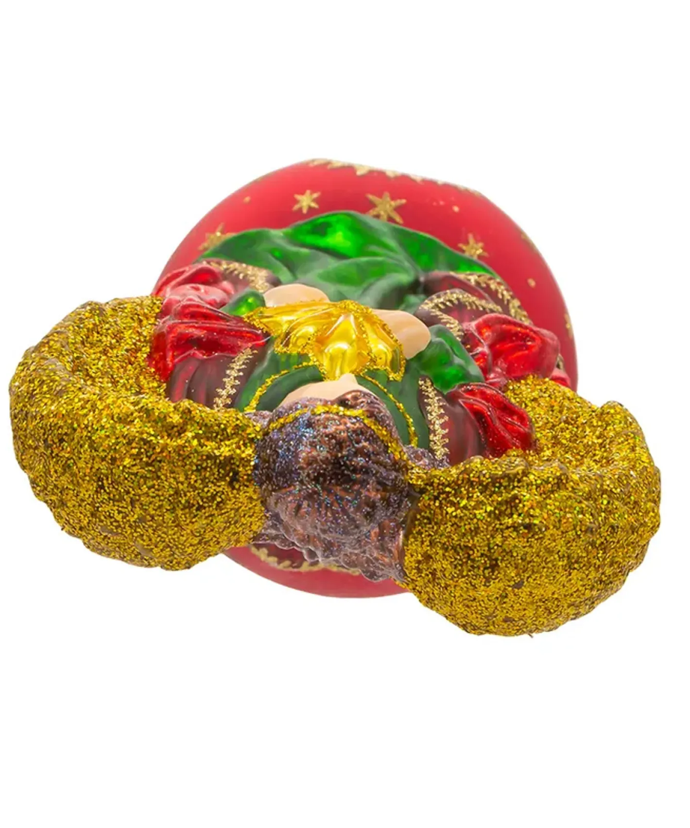 Kurt Adler 8.75" Noble Gems Finial Angel With Reflector Glass Christmas Tree Topper NBX0114 Hot