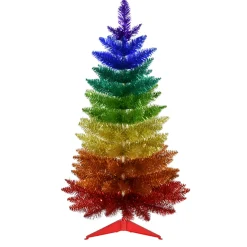 Kurt Adler 3' or 4' Un-Lit Rainbow Foil Artificial Christmas Tree Sale