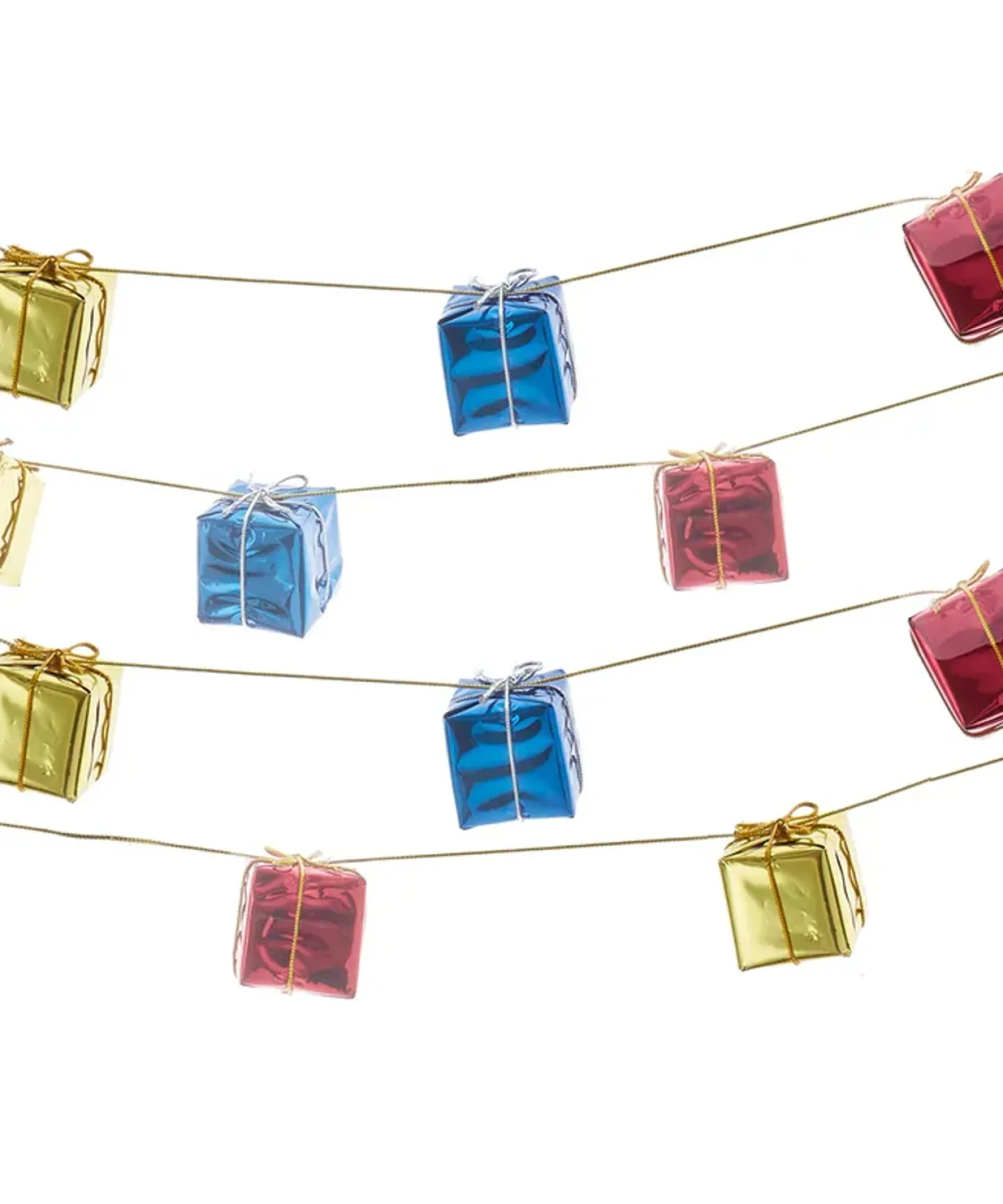 Kurt Adler 72" 11-Piece Present Christmas Tree Garland J5099 Clearance