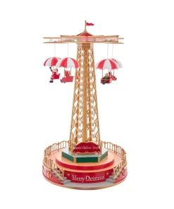 Kurt Adler LED Lighted Musical Santa Balloon Drop Table Piece Christmas Decoration JEL1336 New