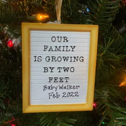 Polar X Letter Board Personalized Christmas Ornament OR2181 Best