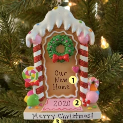 Polar X New Home Gingerbread House Personalized Christmas Ornament OR1894 Discount