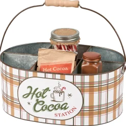 Primitives By Kathy 12" Christmas Hot Cocoa Station Caddy 119060 Online