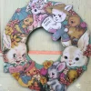 Primitives By Kathy 14" Wooden Easter Bunny Wreath 34805 Online