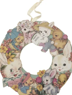 Primitives By Kathy 14" Wooden Easter Bunny Wreath 34805 Online