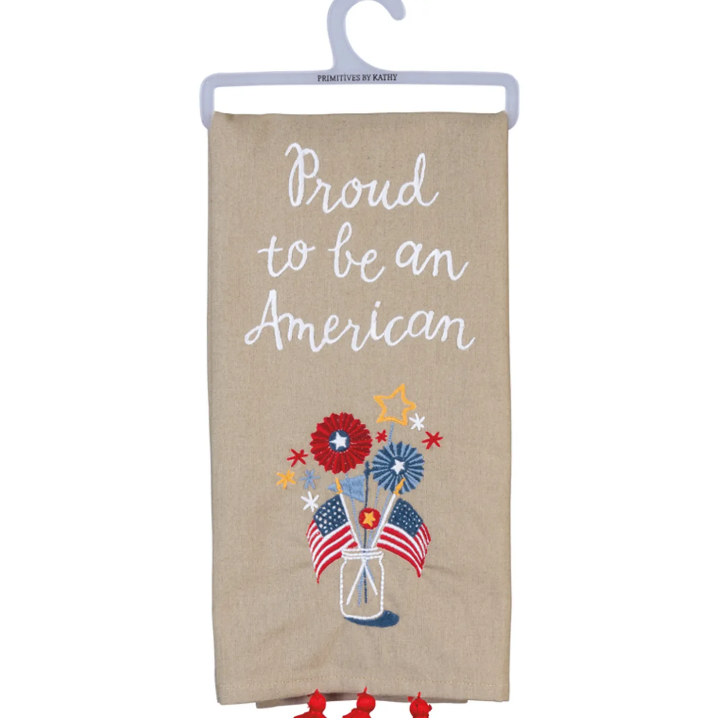 Primitives By Kathy Proud To Be An American Kitchen Towel 100720 Hot