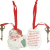 Primitives By Kathy Santa Claus Key Christmas Ornament 115321 New
