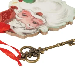 Primitives By Kathy Santa Claus Key Christmas Ornament 115321 New