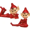 Primitives By Kathy Vintage Inspired Red Pixie Elf Figure New