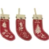 Primitives By Kathy Vintage Small Felt Stocking Ornament Set of 3 1024 Online