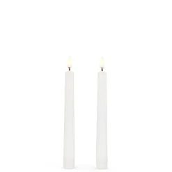Raz Imports Raz 7", 10", 12.5" White Taper Candle Set of 2 Tapers Outlet