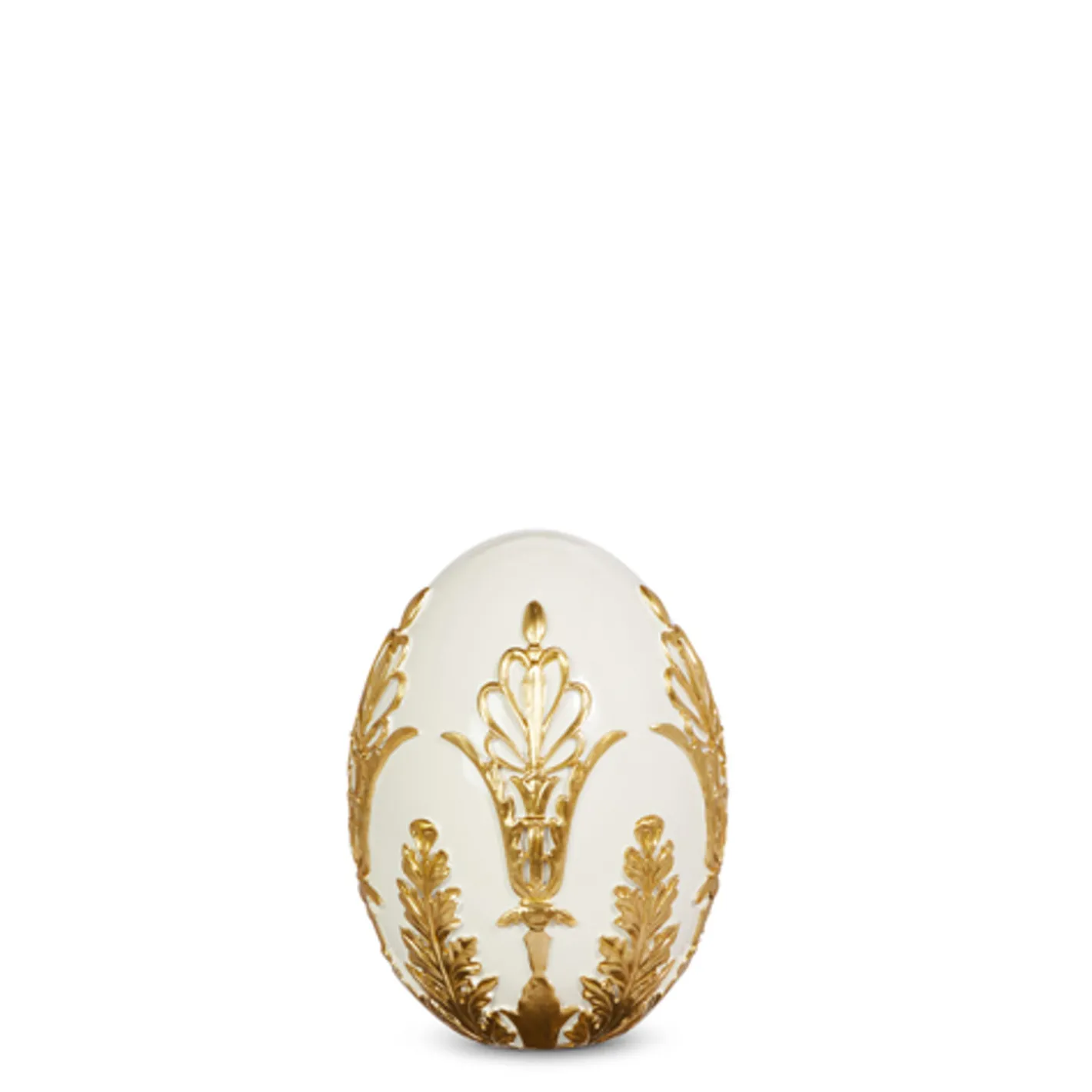 Raz Imports Raz 6", 8", or 9.75" Cream and Gold Easter Egg Decoration Sale