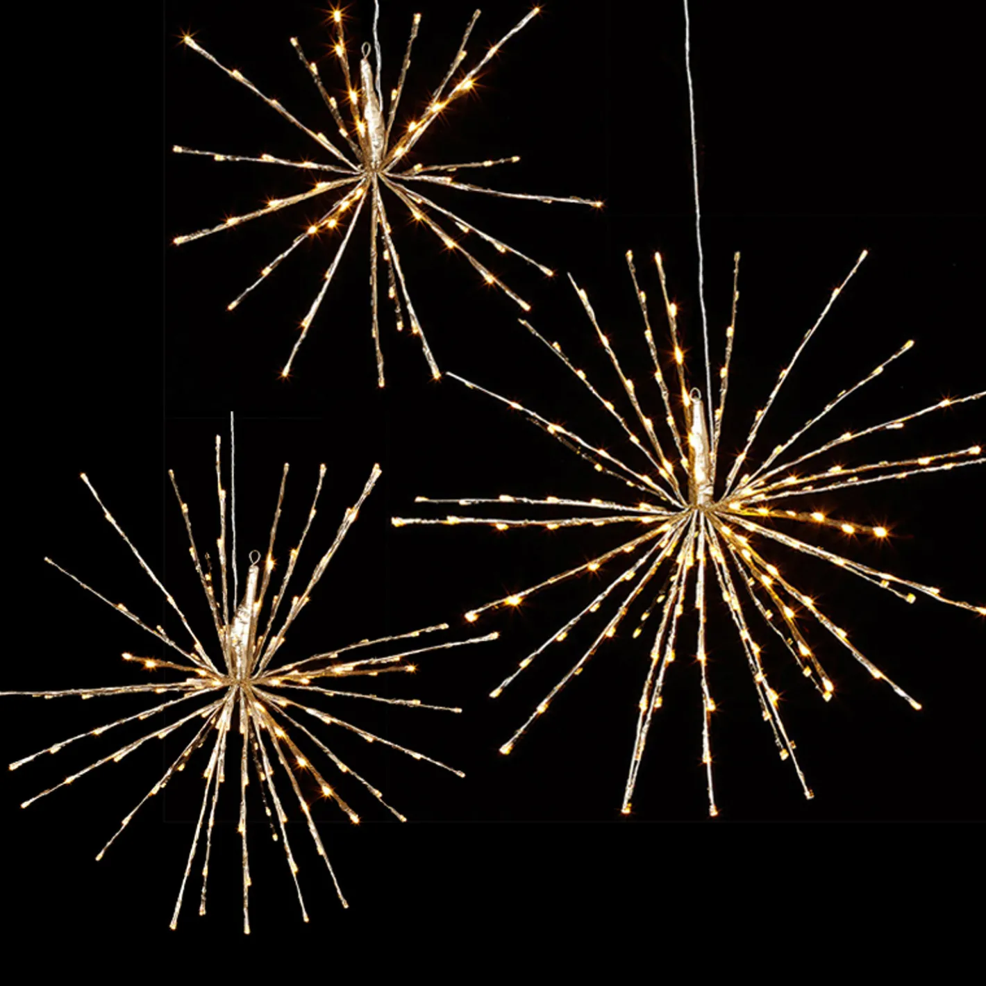 Raz Imports Raz 17", 23", or 27.5" Gold LED Lighted Starburst with Remote Christmas Decorations New