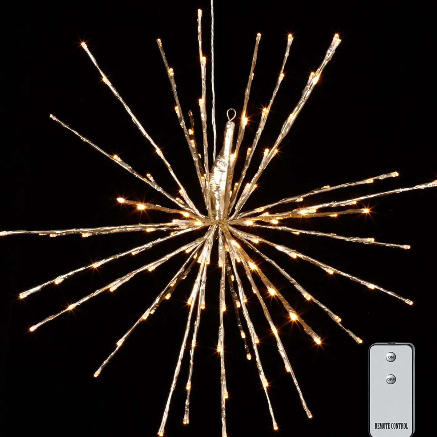 Raz Imports Raz 17", 23", or 27.5" Gold LED Lighted Starburst with Remote Christmas Decorations New