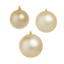 Raz Imports Raz 4", 6", or 10" Large Champagne Matte Ball Christmas Ornaments Outlet