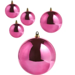 Raz Imports Raz 4", 6", or 10" Shiny Fuchsia Ball Christmas Ornament Online