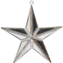 Raz Imports Raz 5.75", 12", or 15" Silver Mirrored Star Christmas Ornament Sale