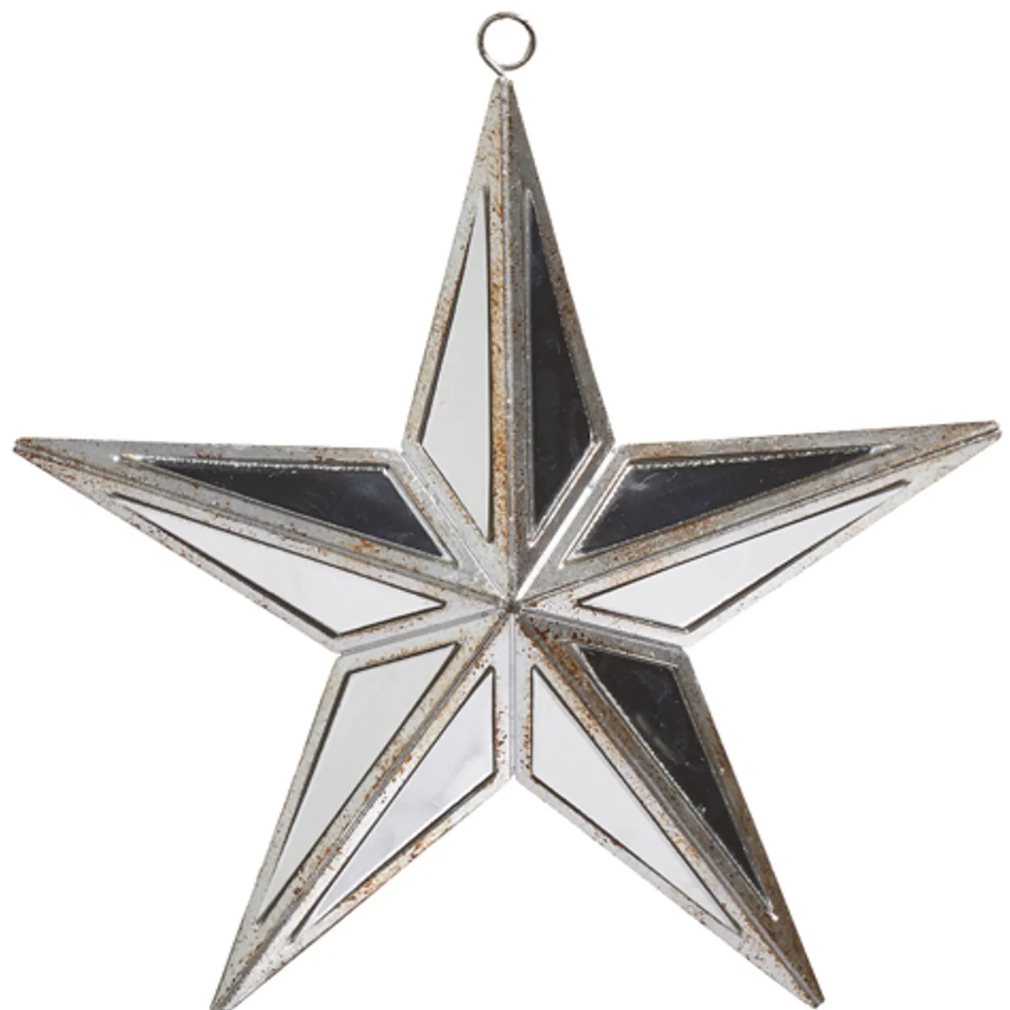 Raz Imports Raz 5.75", 12", or 15" Silver Mirrored Star Christmas Ornament Sale