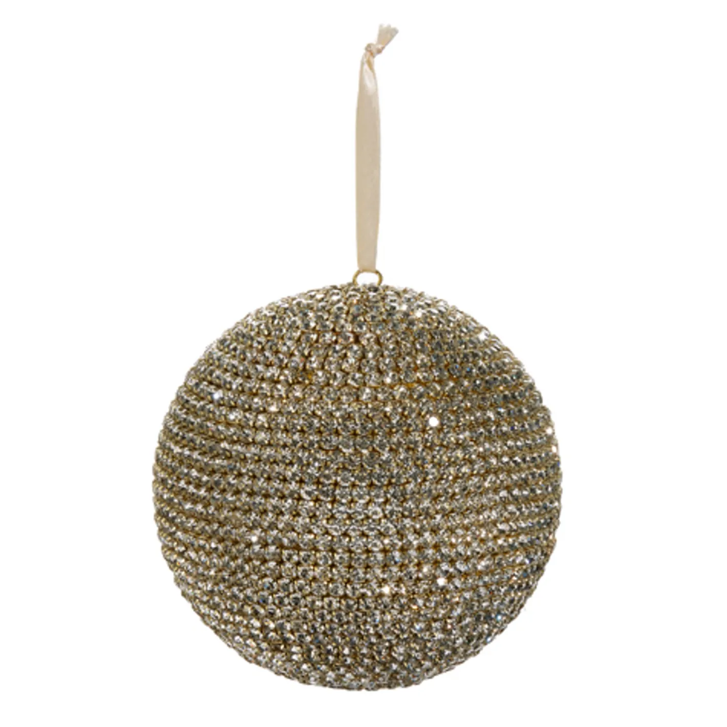 Raz Imports Raz 3.5", 4.5", or Large 6" Pave Crystal and Gold Ball Christmas Ornament Outlet