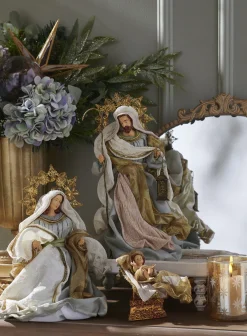 Raz Imports Raz 16.5" Blue Holy Family Christmas Nativity Decoration 4310660 Outlet