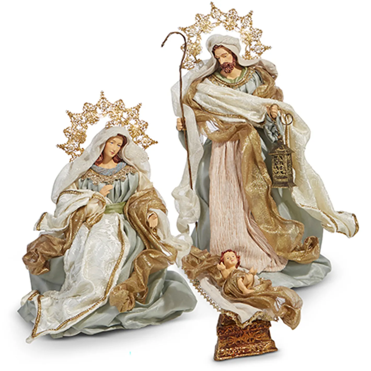 Raz Imports Raz 16.5" Blue Holy Family Christmas Nativity Decoration 4310660 Outlet