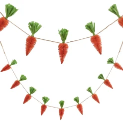 Raz Imports Raz 5' Bottle Brush Carrot Easter Garland G4415501 Outlet