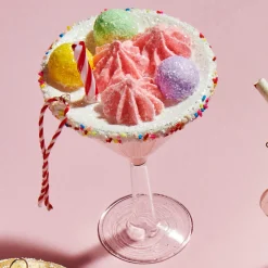 Raz Imports Raz 6" Candy Cocktail Glass Christmas Ornament 4552919 Hot