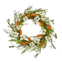 Raz Imports Raz 22" Carrot and Mixed Floral Easter Wreath W4202218 Discount