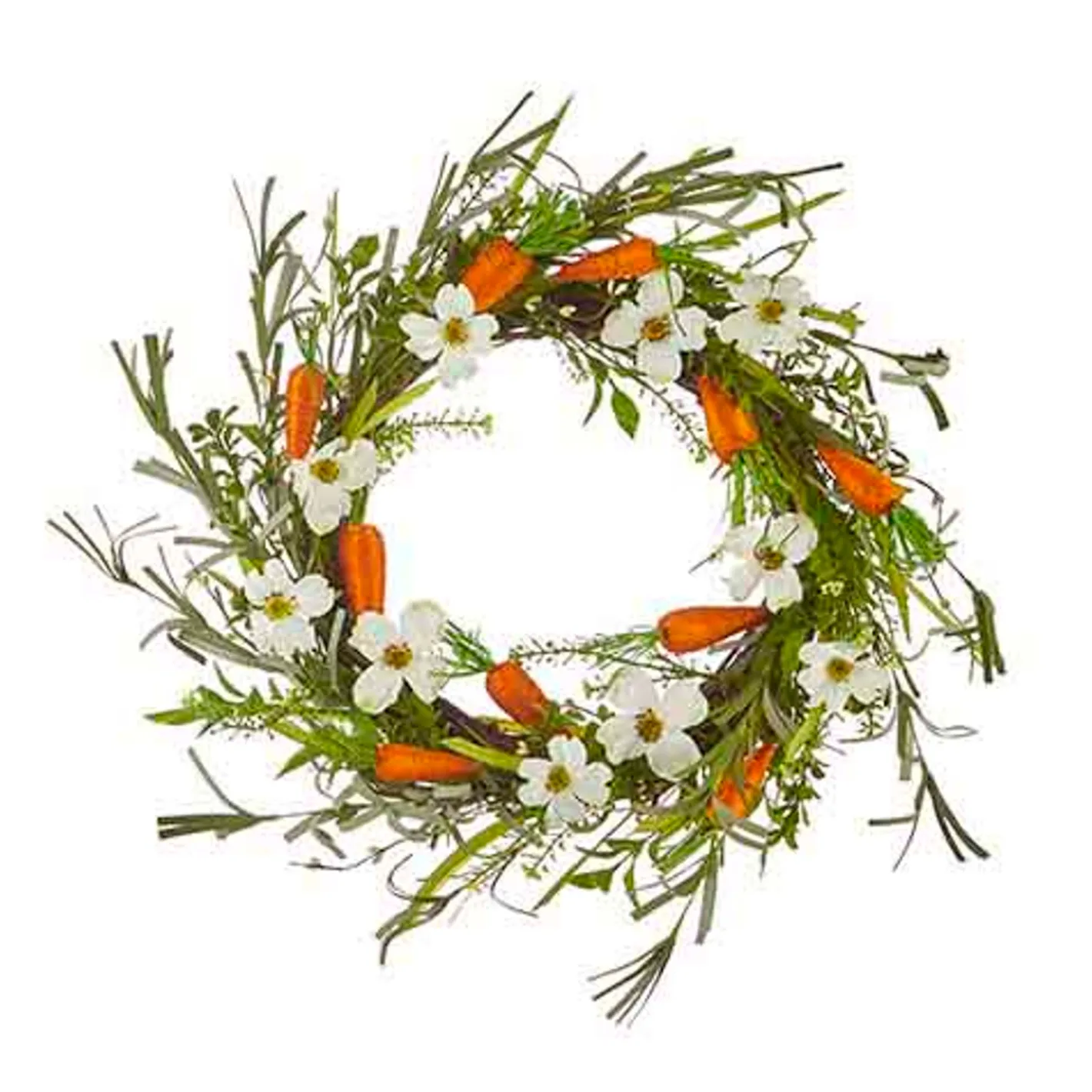 Raz Imports Raz 22" Carrot and Mixed Floral Easter Wreath W4202218 Discount
