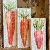 Raz Imports Raz 9.5" Carrot Textured Block Easter Signs Set of 3 4457301 New