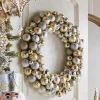 Raz Imports Raz 24" Champagne Ball Ornament Christmas Wreath W4432704