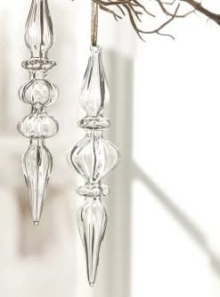 Raz Imports Raz 8" Clear Glass Finial Christmas Ornament 4022819 Discount