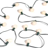 Raz Imports Raz 14' Connectable Matte White Globe Lights on a Green Wire L4337007 Sale