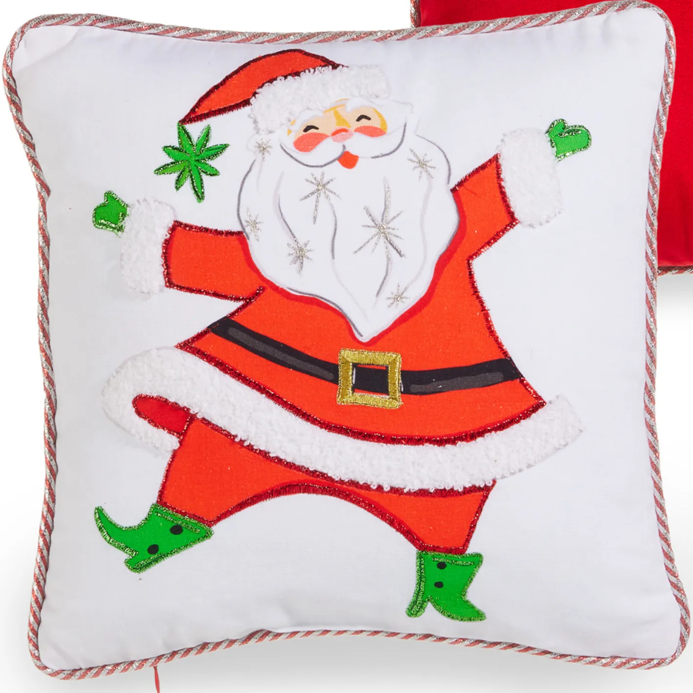 Raz Imports Raz 12" Dancing Santa Christmas Pillow Christmas 4556034
