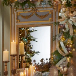 Raz Imports Raz 48" Distressed Wooden Frame Wall Mirror X4427911 Sale