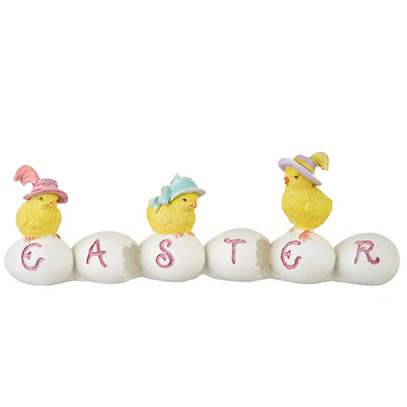 Raz Imports Raz 11" Easter Chicks on Eggs Easter Decoration 4211095 New