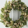 Raz Imports Raz 28" Evergreen and Gold Christmas Wreath W4202352