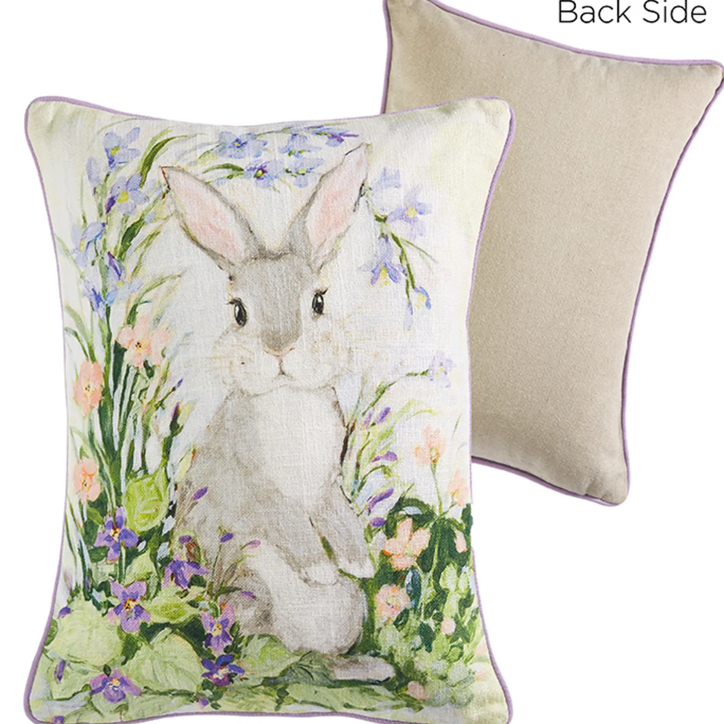 Raz Imports Raz 16" Field of Flowers Easter Bunny Pillow 4345502 Discount